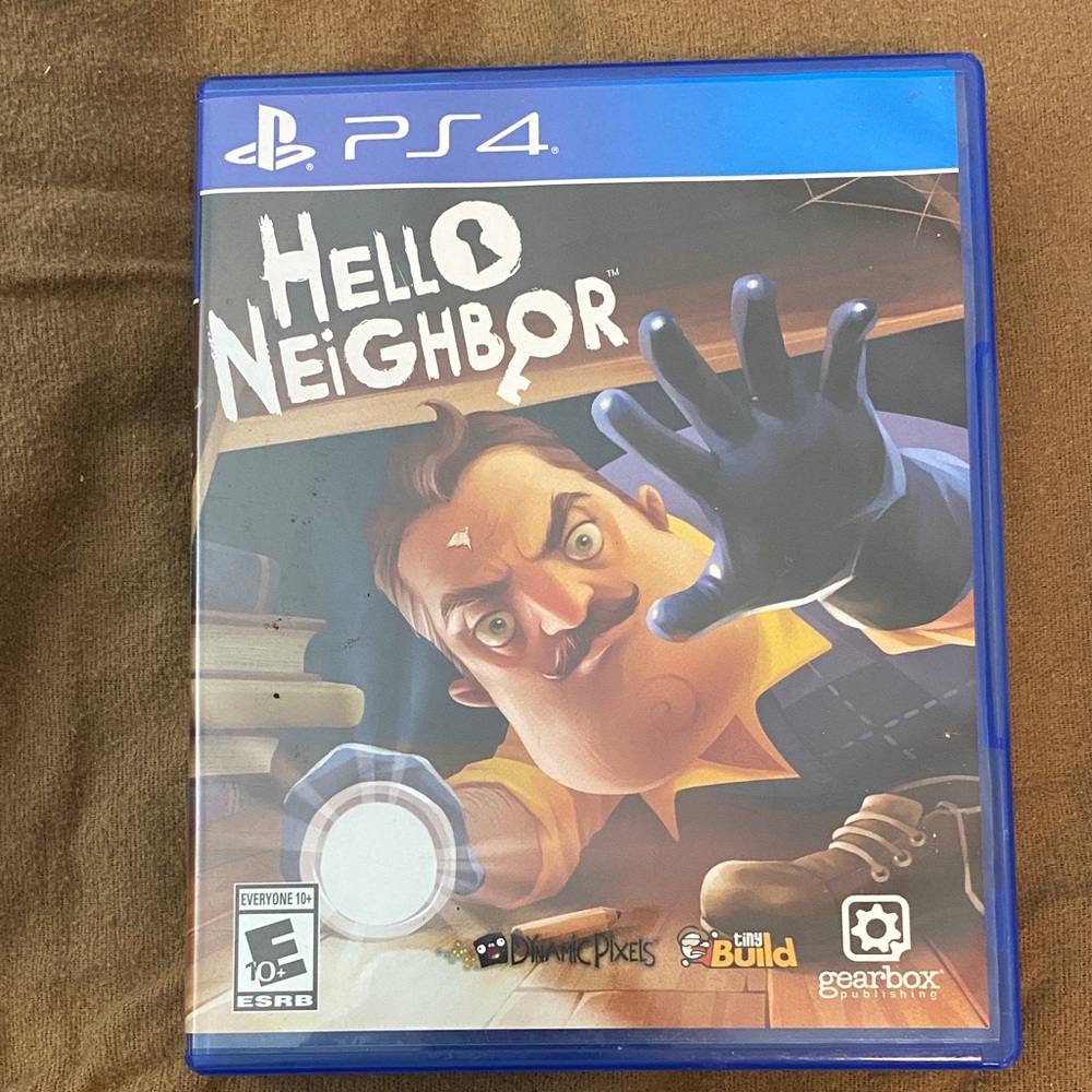 Hello Neighbor PS4 Game - Blue Case